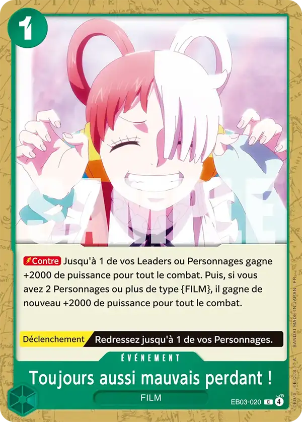 Toujours aussi mauvais perdant !