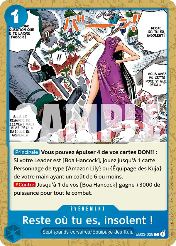 Reste où tu es, insolent !