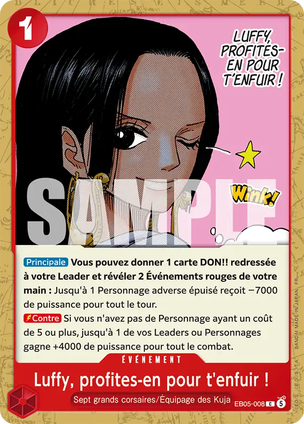 Luffy, profites-en pour t'enfuir !