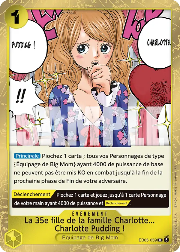 La 35e fille de la famille Charlotte... Charlotte Pudding !