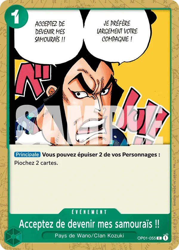 Acceptez de devenir mes samouraïs !!