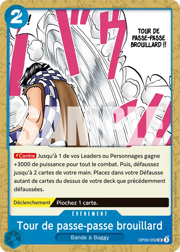 Tour de passe-passe brouillard