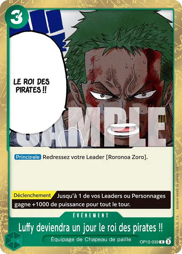 Luffy deviendra un jour le roi des pirates !!