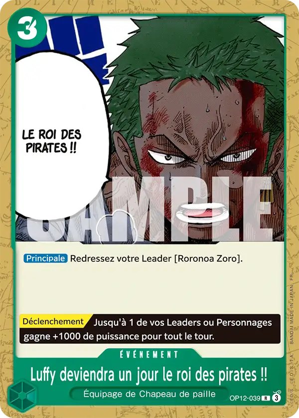 Luffy deviendra un jour le roi des pirates !!