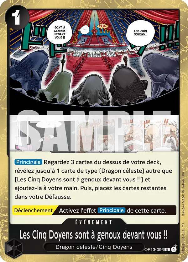 Les Cinq Doyens sont à genoux devant vous !!