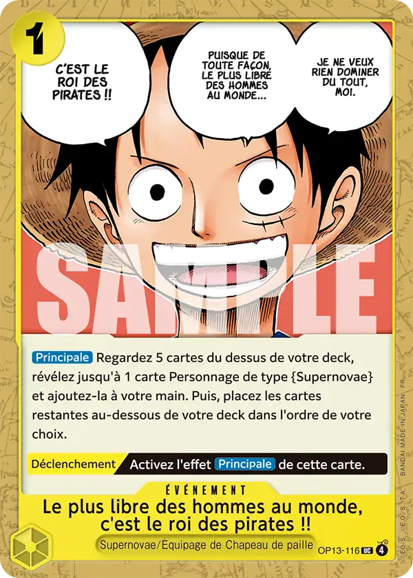 Le plus libre des hommes au monde, c'est le roi des pirates !!