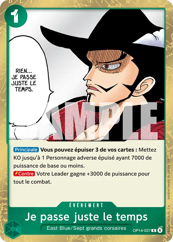 Je passe juste le temps