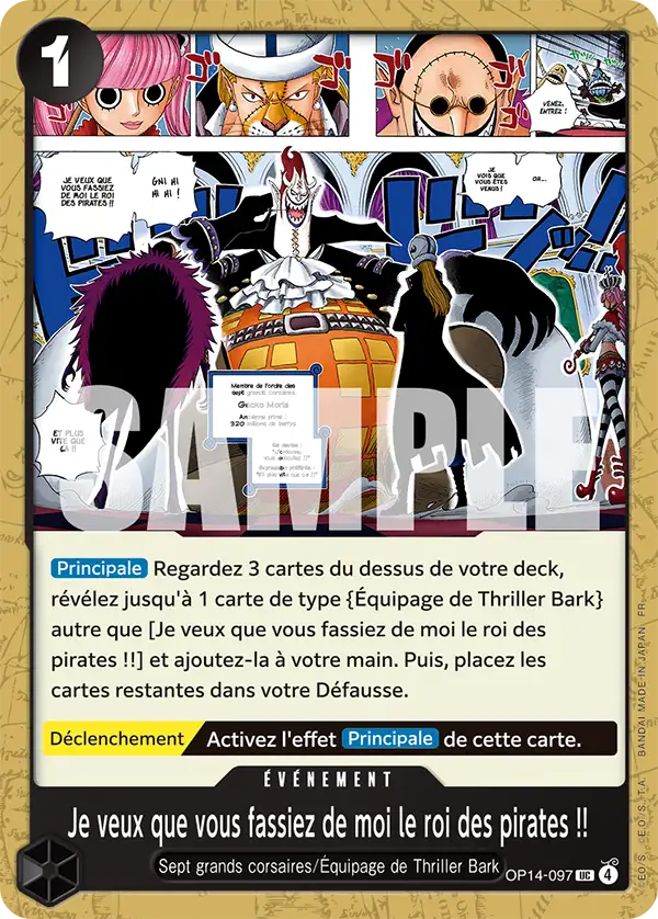 Je veux que vous fassiez de moi le roi des pirates !!