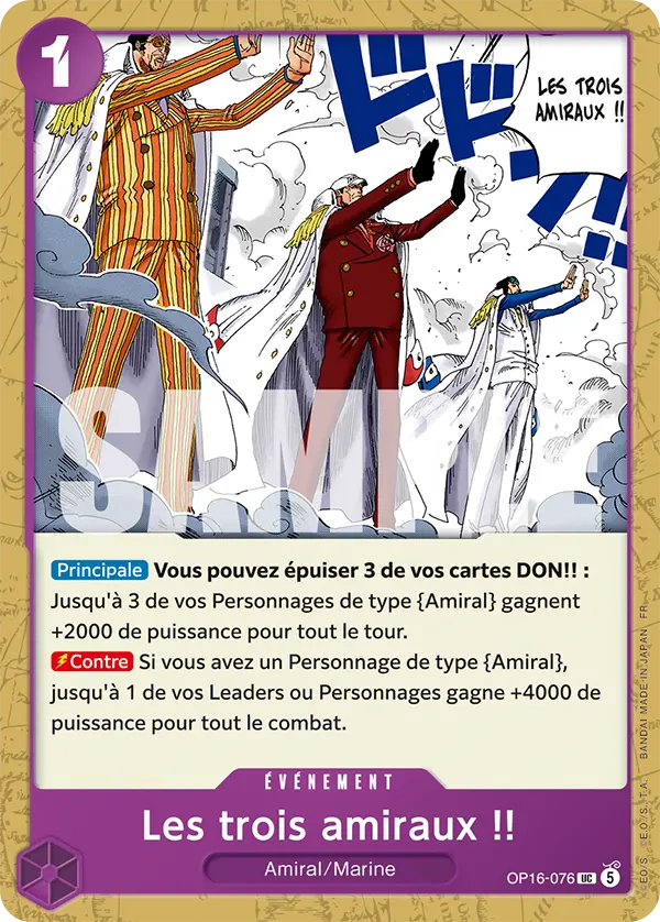 Les trois amiraux !!