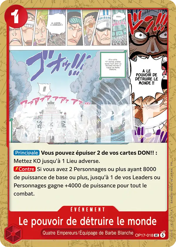 Le pouvoir de détruire le monde