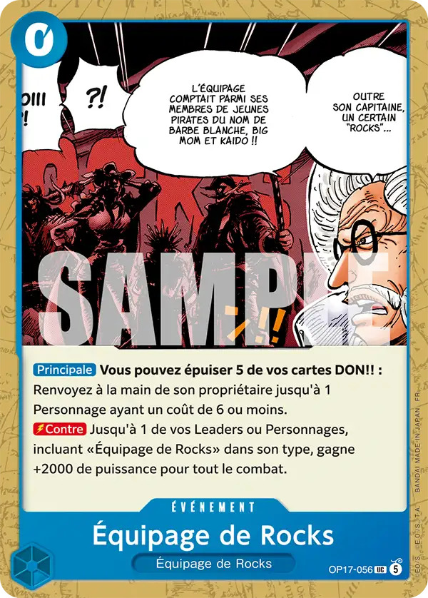 Équipage de Rocks