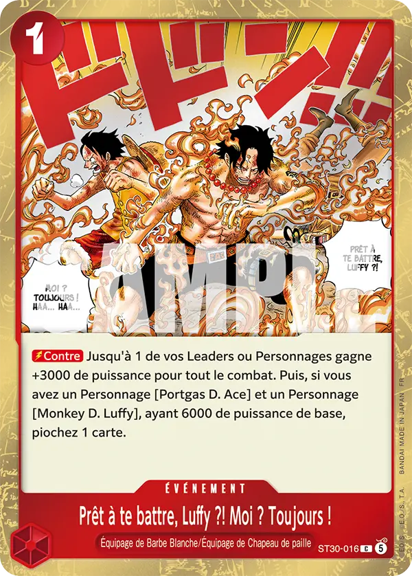 Prêt à te battre, Luffy ?! Moi ? Toujours !
