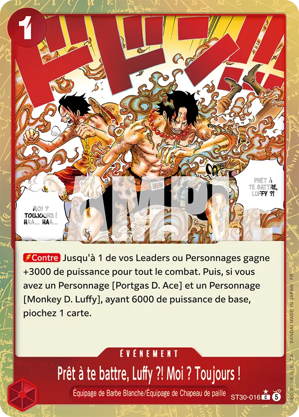 Prêt à te battre, Luffy ?! Moi ? Toujours !