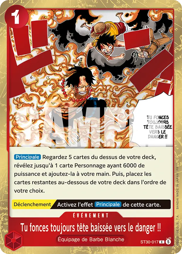 Tu fonces toujours tête baissée vers le danger !!