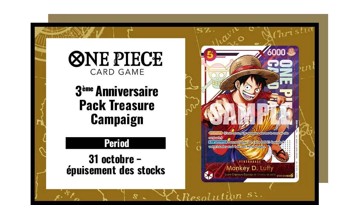 3ème Anniversaire Pack Treasure Campaign