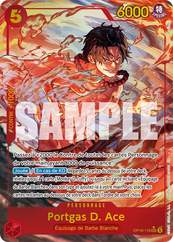 Image de la carte OP16-118 Portgas D. Ace