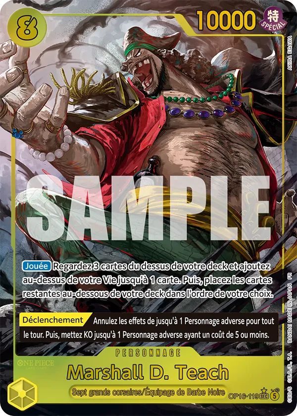 Image de la carte OP16-119 Marshall D. Teach