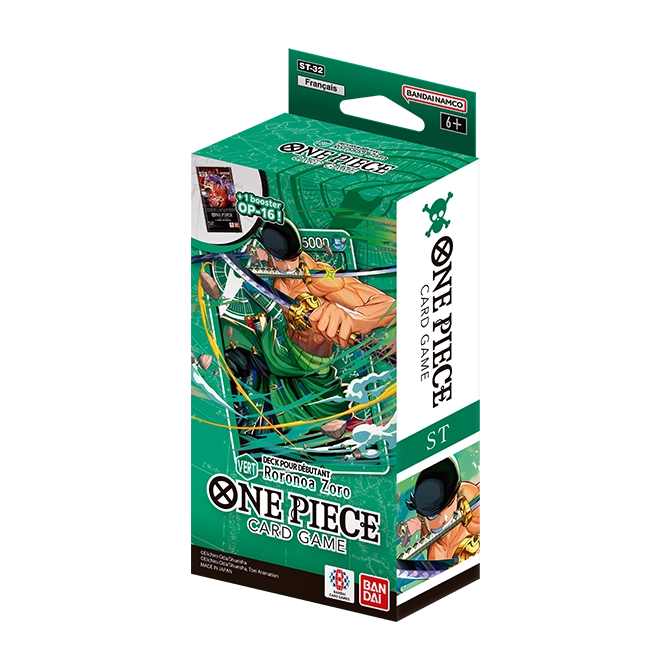 DECK POUR DÉBUTANT -VERT Roronoa Zoro- [ST-32]