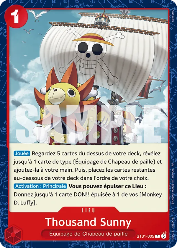 Image de la carte ST31-005 Thousand Sunny