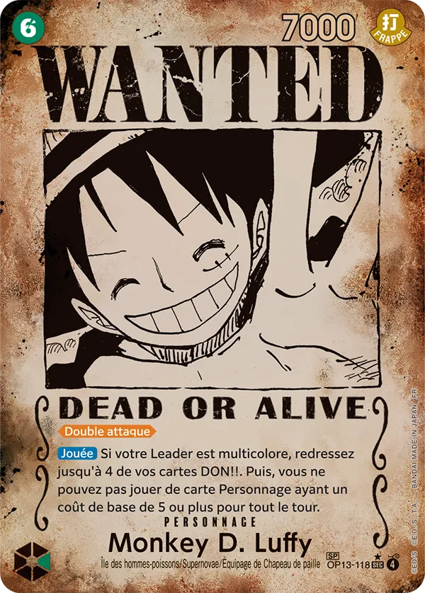 Image de la carte OP13-118 Monkey D. Luffy