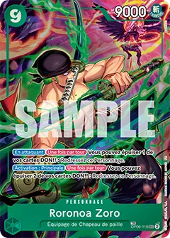 Image de la carte OP06-118 Roronoa Zoro