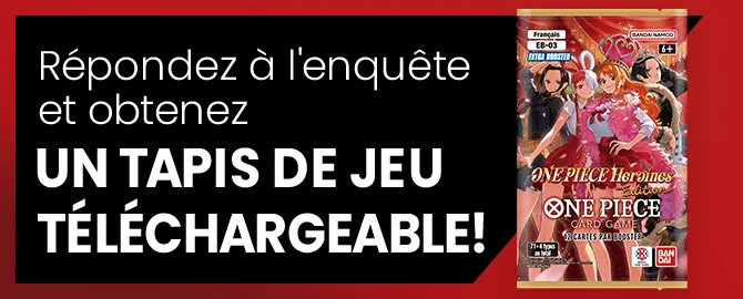 Répondez à l'enquête et obtenez un tapis de jeu téléchargeable !