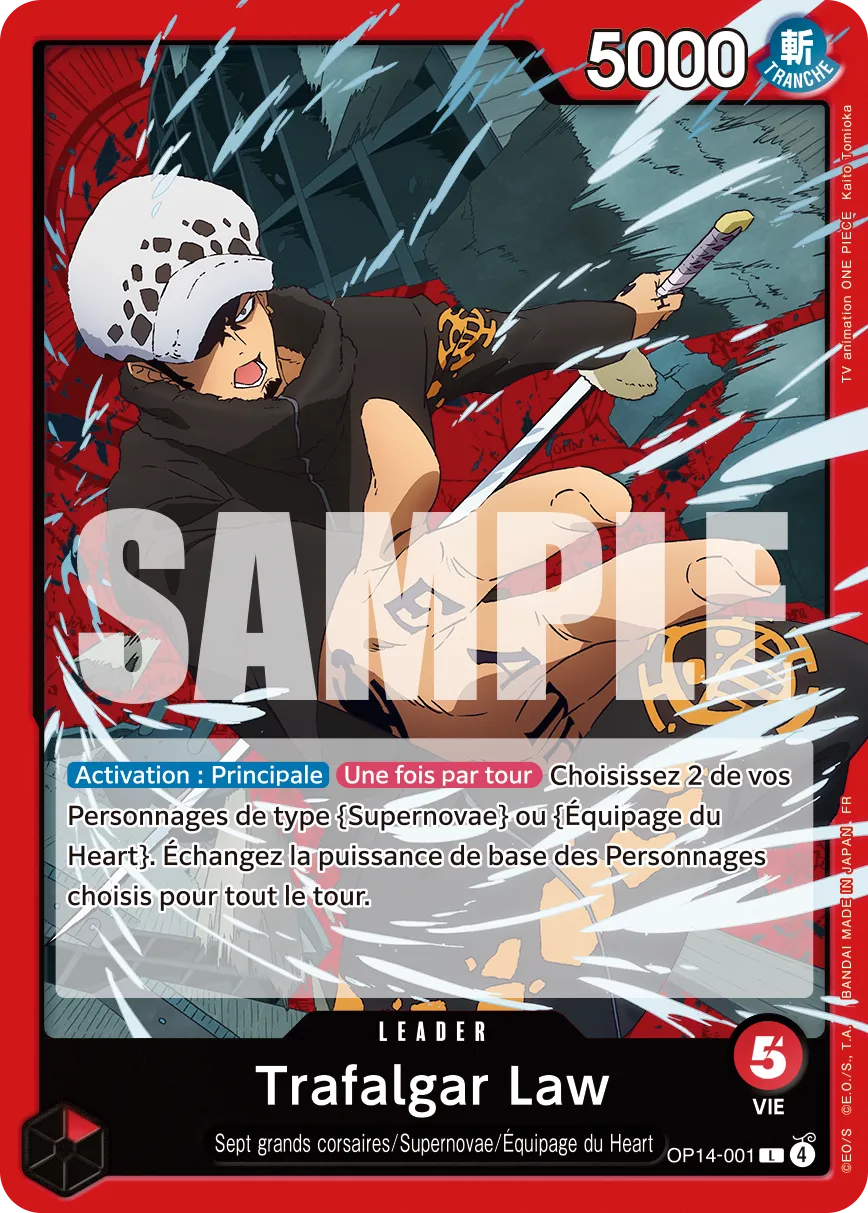 Image de la carte OP14-001 Trafalgar Law