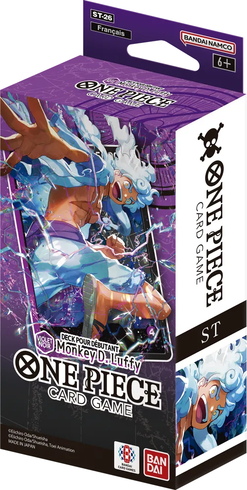 Image du packaging de DECK POUR DÉBUTANT -VIOLET/NOIR Monkey D. Luffy- [ST-26]