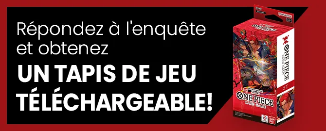Répondez à l'enquête et obtenez un tapis de jeu téléchargeable !