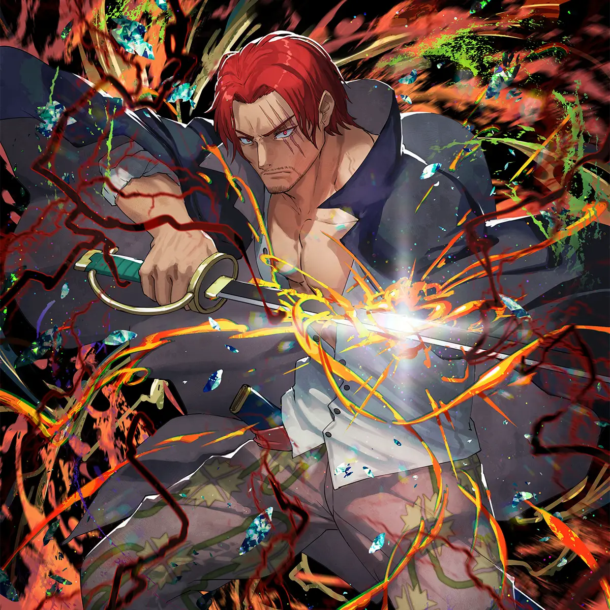 DECK POUR DÉBUTANT -ROUGE Shanks- [ST-23]