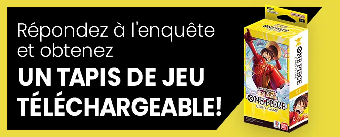 Répondez à l'enquête et obtenez un tapis de jeu téléchargeable !