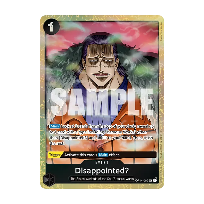 Image de la carte OP14-099 Disappointed?