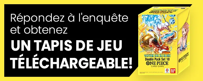 Répondez à l'enquête et obtenez un tapis de jeu téléchargeable !